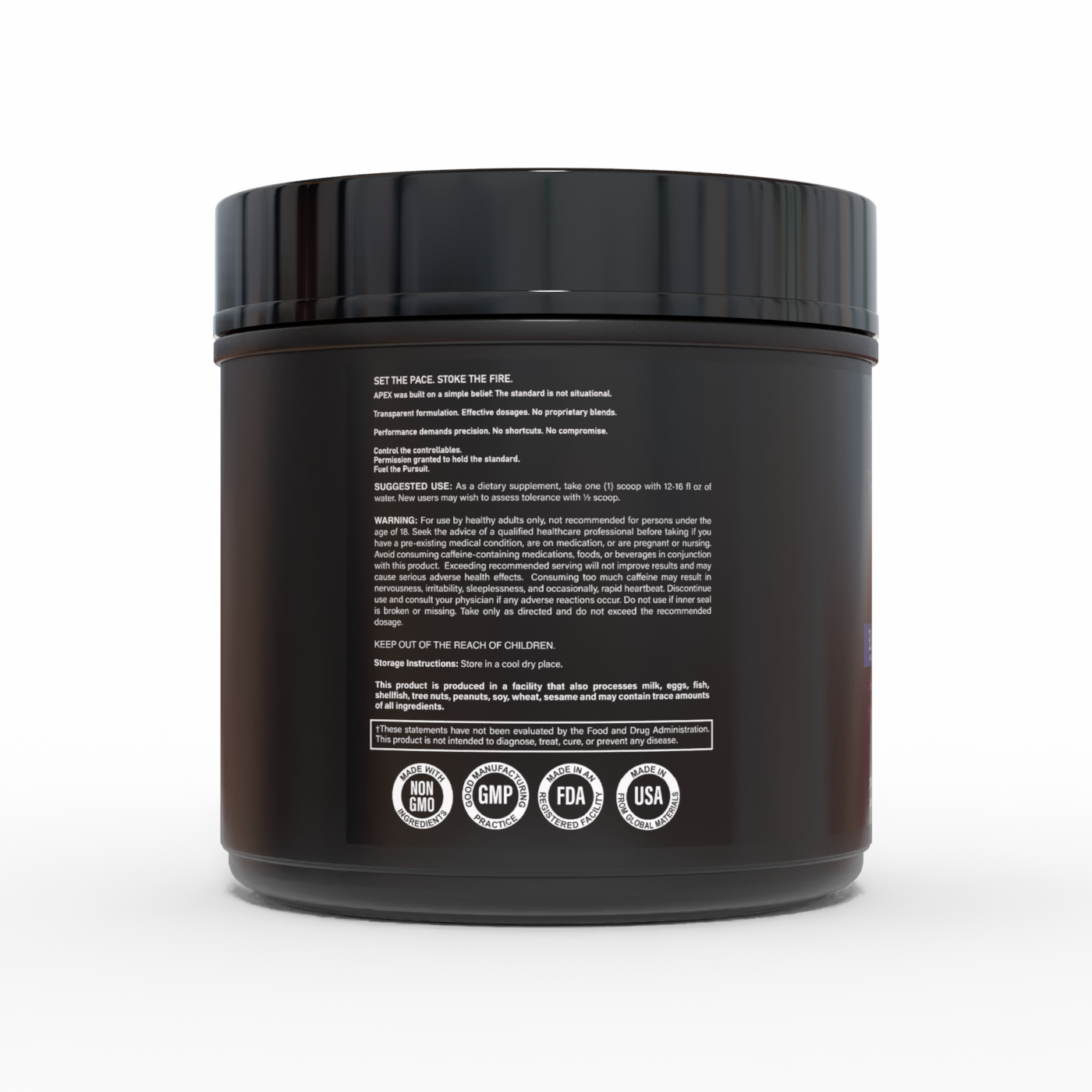 APEX High Performance Pre-Workout (30 Servings | 20g Max-Dose Scoop)